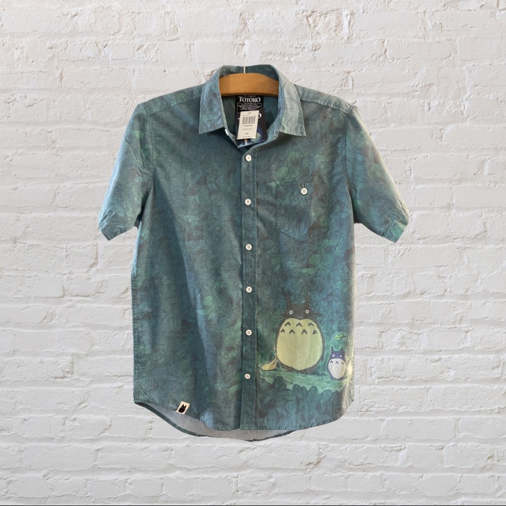 My Totoro Short-Sleeve Button Up